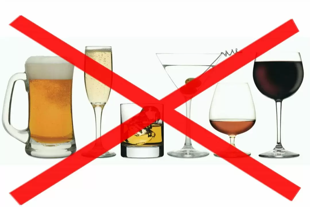 auf Alkohol verzichten